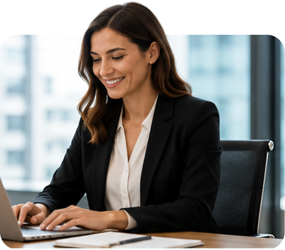 Legal administration professional at work